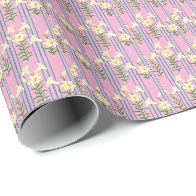 Art nouveau lilies wrapping paper (Roll Corner)