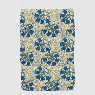 Art Nouveau Lily of the Valley Flower Verneuil Golf Towel