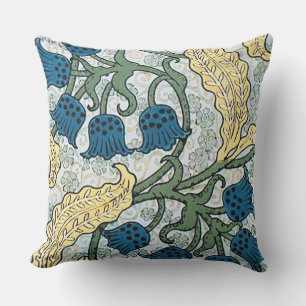 Art Nouveau Lily of the Valley Flower Verneuil  Throw Pillow