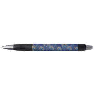 Art Nouveau Luxury Peacock Feather Pattern Pen