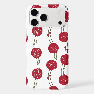 Art Nouveau Mackintosh rayures de rose rouge
