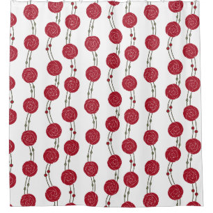 Art Nouveau Mackintosh Rose Stripes Red