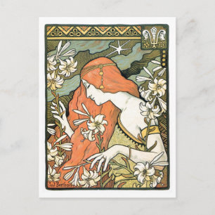 Art Nouveau masterpiece: Paul Berthon Ermitage Postcard