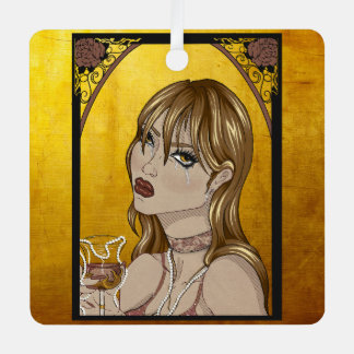 Art nouveau metal ornament