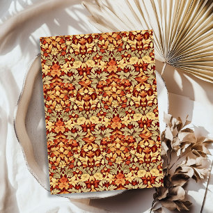 Art nouveau Morris fall autumnal pastel colours Tissue Paper