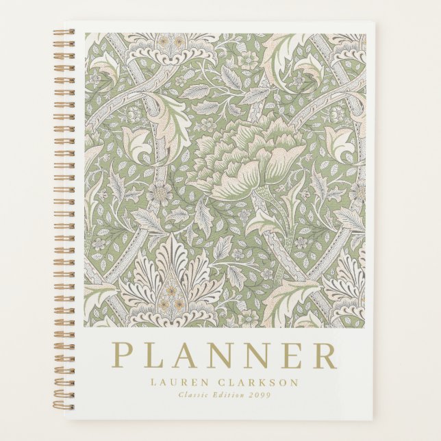 Art Nouveau Morris Inspired Planner (Front)