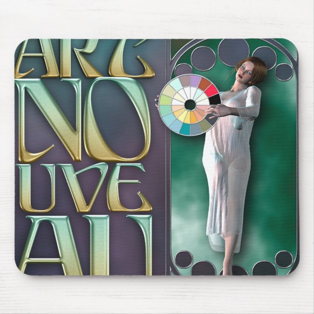 Art Nouveau Mousepad (Front)