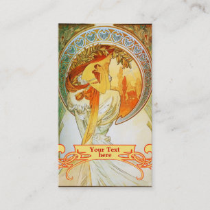 Art Nouveau Mucha - Cartes de visite Art Déco