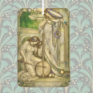 Art Nouveau Music Maidens Vintage Illustration Air Freshener