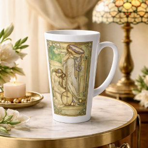 Art Nouveau Music Maidens Vintage Illustration  Latte Mug