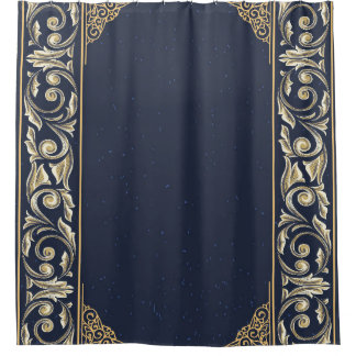 art nouveau, navy blue, gold,antique,belle époque,