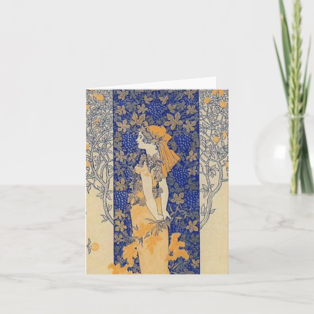 Art Nouveau Note Card (Front)