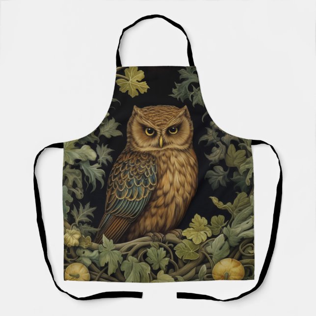 Art nouveau owl in the forest apron (Front)
