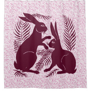 Art Nouveau Pair of Rabbits Voysey and Morris