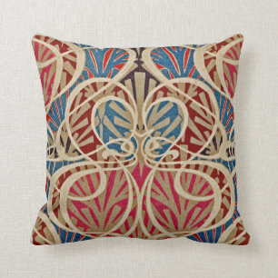 Art Nouveau Pattern #10 at Emporio Moffa Throw Pillow