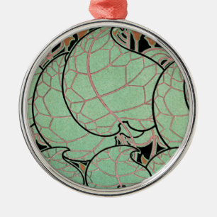 Art Nouveau pattern #10 Metal Ornament
