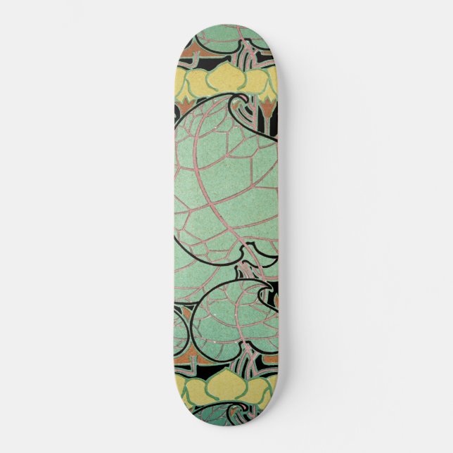 Art Nouveau pattern #10 Skateboard (Front)