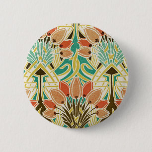 Art Nouveau pattern #11 2 Inch Round Button