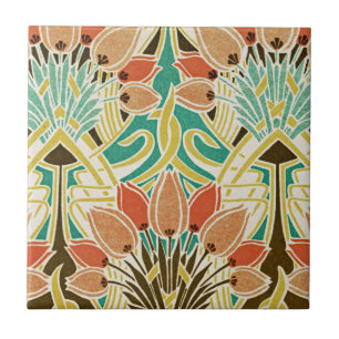 Art Nouveau pattern #11 Tile