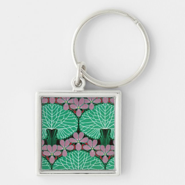 Art Nouveau Pattern #12 at Emporio Moffa Keychain (Front)