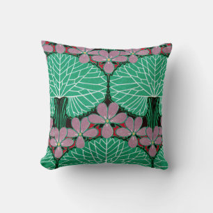 Art Nouveau Pattern #12 at Emporio Moffa Throw Pillow