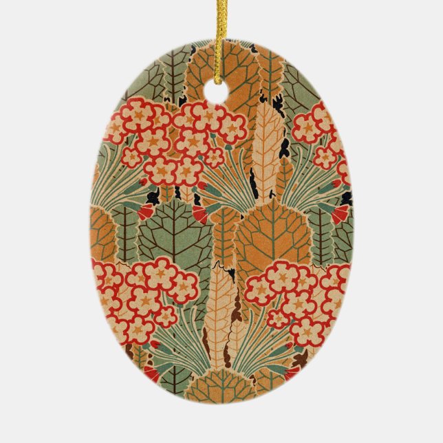 Art Nouveau Pattern #1 at Emporio Moffa Ceramic Ornament (Front)