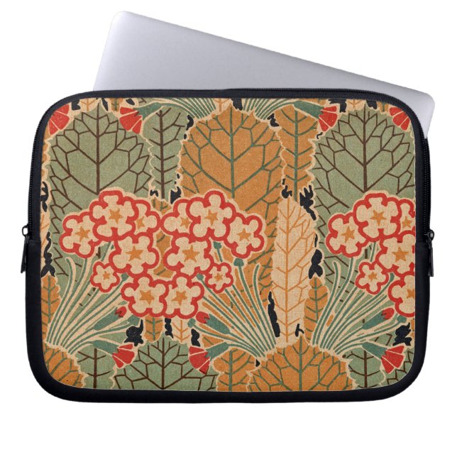 Art Nouveau Pattern #1 at Emporio Moffa Laptop Sleeve (Front)