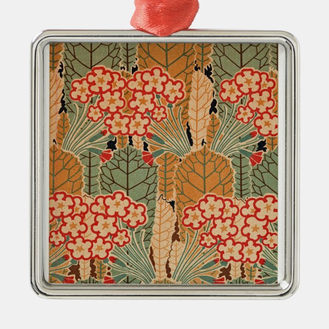 Art Nouveau Pattern #1 at Emporio Moffa Metal Ornament (Front)