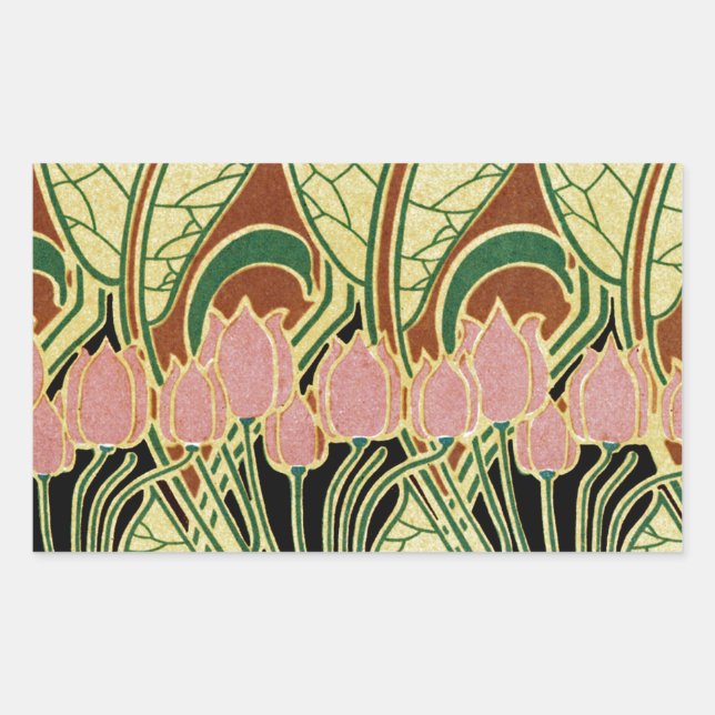 Art Nouveau pattern #1 Sticker (Front)