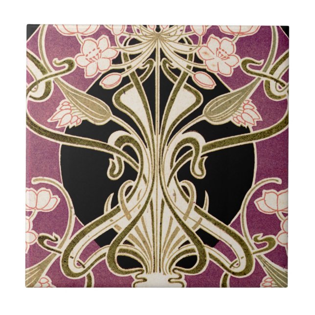 Art Nouveau pattern #2 Tile (Front)