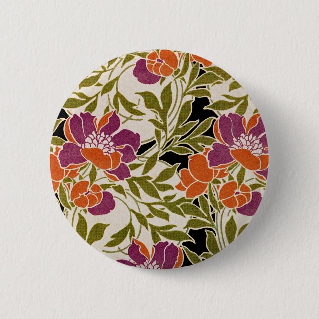 Art Nouveau pattern #3 2 Inch Round Button (Front)