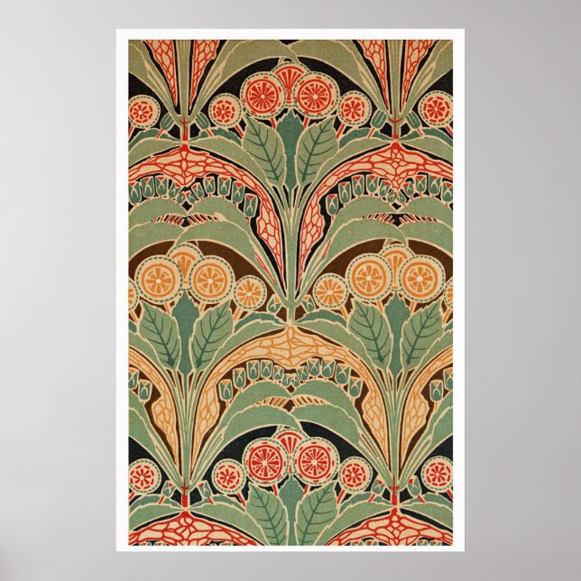 Art Nouveau Pattern #3 at Emporio Moffa Poster (Front)