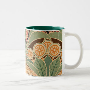 Art Nouveau Pattern #3 at Emporio Moffa Two-Tone Coffee Mug