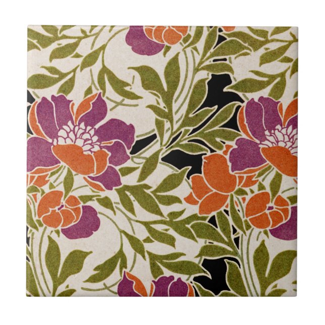 Art Nouveau pattern #3 Tile (Front)