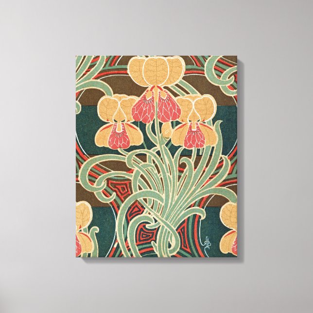 Art Nouveau Pattern #4 at Emporio Moffa Canvas Print (Front)