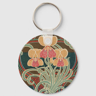 Art Nouveau Pattern #4 at Emporio Moffa Keychain