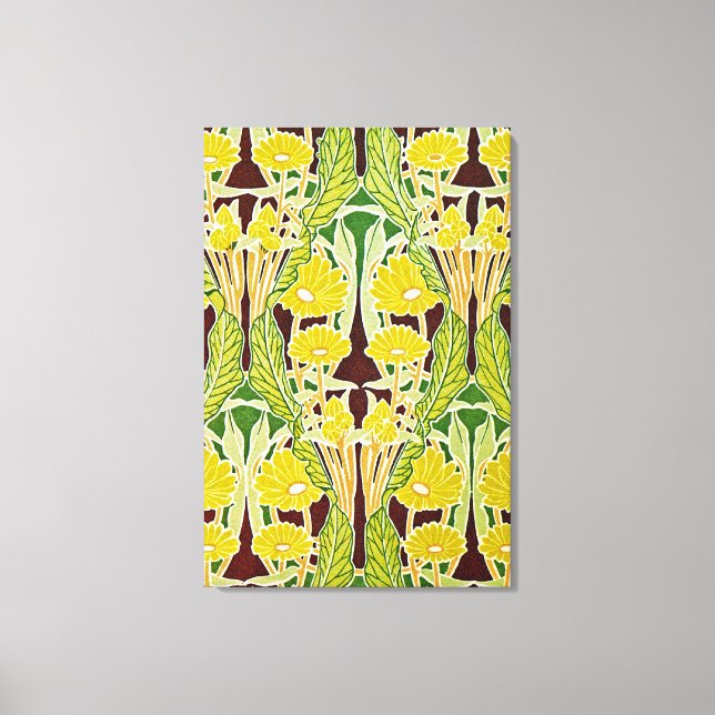 Art Nouveau Pattern #7 at Emporio Moffa Canvas Print (Front)