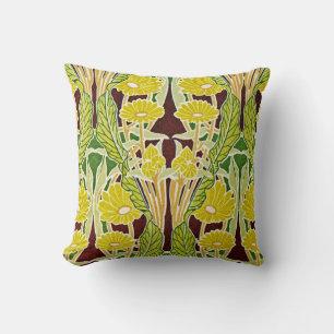 Art Nouveau Pattern #7 at Emporio Moffa Throw Pillow