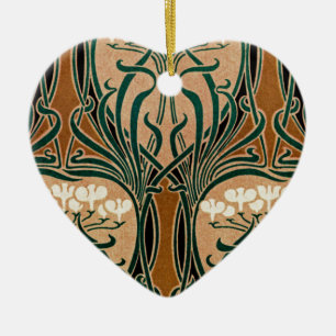 Art Nouveau pattern #9 Ceramic Ornament
