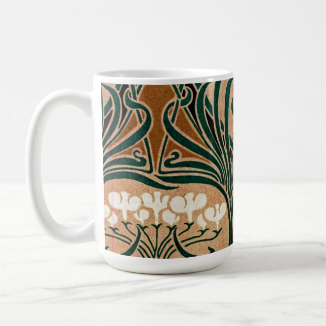 Art Nouveau pattern #9 Coffee Mug (Left)