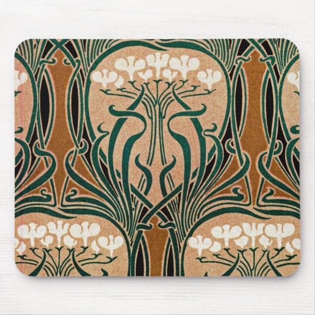 Art Nouveau pattern #9 Mouse Pad (Front)