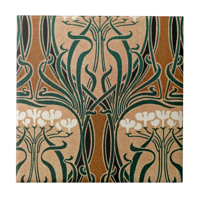 Art Nouveau pattern #9 Tile (Front)