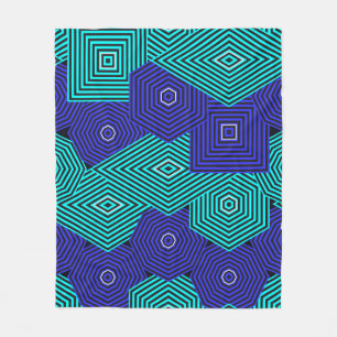 Art Nouveau Pattern Fleece Blanket