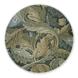 Art nouveau pattern of William Morris,vintage,bell Ceramic Knob