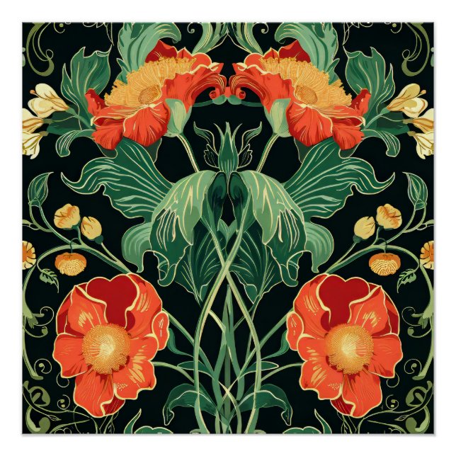 Art Nouveau Pattern Poster (Front)