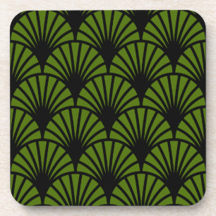 Art Nouveau Pattern Print Coaster