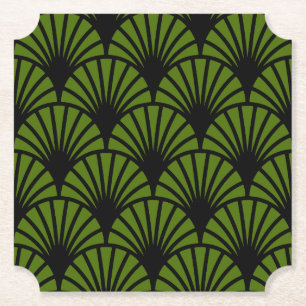Art Nouveau Pattern Print Paper Coaster