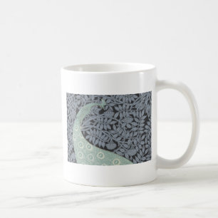 Art Nouveau Peacock Classic Vintage Bird Coffee Mug