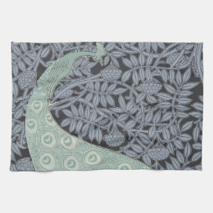 Art Nouveau Peacock Classic Vintage Bird Kitchen Towel