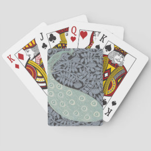 Art Nouveau Peacock Classic Vintage Bird Playing Cards